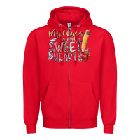 Red my class is full of sweet hearts Zipper Hoodie - RacoonDesign