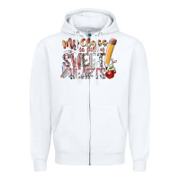 White my class is full of sweet hearts Zipper Hoodie - RacoonDesign