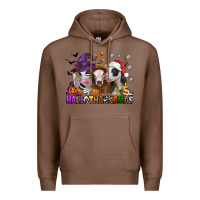 Chestnut Happy Hallothanksmas heifers Premium Hoodie - NancyCooperArtShop