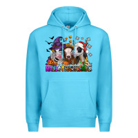 Ocean Blue Happy Hallothanksmas heifers Premium Hoodie - NancyCooperArtShop