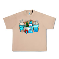 Burro winter snowman coffee cups Urban Heavy Tee - Zillion Design Studio