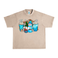 French Oak winter snowman coffee cups Urban Heavy Tee - Zillion Design Studio