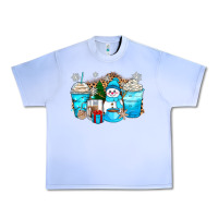 Grape Ice winter snowman coffee cups Urban Heavy Tee - Zillion Design Studio