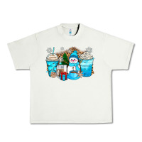 Pistachio winter snowman coffee cups Urban Heavy Tee - Zillion Design Studio