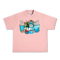 Salmon winter snowman coffee cups Urban Heavy Tee - Zillion Design Studio