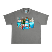Tornado winter snowman coffee cups Urban Heavy Tee - Zillion Design Studio
