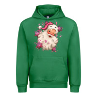 Emerald pink christmas santa claus Urban Hoodie - MaliasSmallBusiness