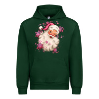 Forest Green pink christmas santa claus Urban Hoodie - MaliasSmallBusiness