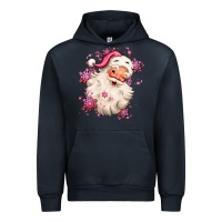 Navy pink christmas santa claus Urban Hoodie - MaliasSmallBusiness