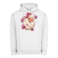 Pink Christmas Santa Claus Urban Hoodie | Teevron