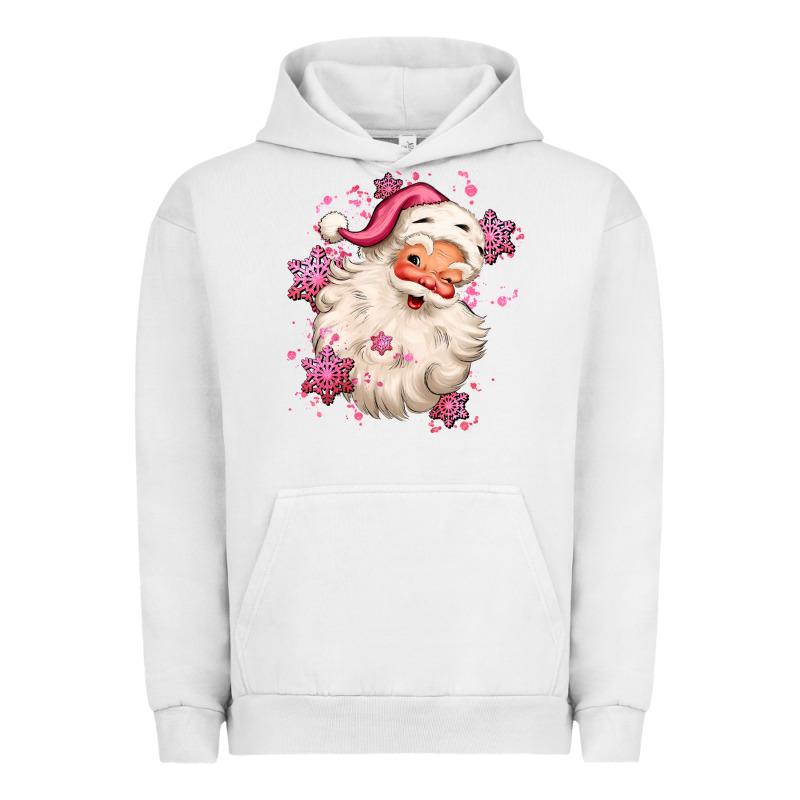 Pink Christmas Santa Claus Urban Hoodie by MaliasSmallBusiness | Teevron