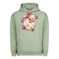 Pigment Oil Green pink christmas santa claus Urban Hoodie - MaliasSmallBusiness