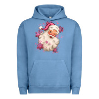 Pigment Pebble Blue pink christmas santa claus Urban Hoodie - MaliasSmallBusiness