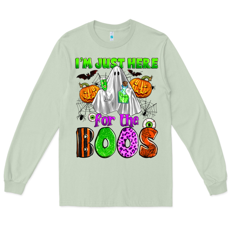 I'm Just Here For The Boos Long Sleeve Tee by Zillion Design Studio | Teevron