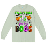 Matcha i'm just here for the boos Long Sleeve Tee - Zillion Design Studio
