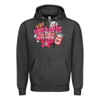 Charcoal Heather my residents are my valentine Zipper Hoodie - RacoonDesign