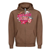 Chestnut my residents are my valentine Zipper Hoodie - RacoonDesign