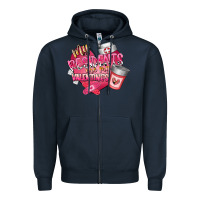 Navy my residents are my valentine Zipper Hoodie - RacoonDesign