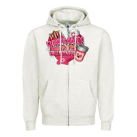 Oatmeal Heather my residents are my valentine Zipper Hoodie - RacoonDesign