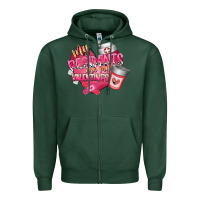 Sports Green my residents are my valentine Zipper Hoodie - RacoonDesign