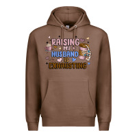 Chestnut raising my husband is exhausting Premium Hoodie - MaliasSmallBusiness