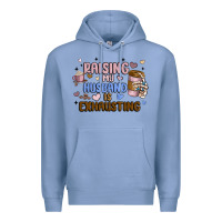 Colony Blue raising my husband is exhausting Premium Hoodie - MaliasSmallBusiness