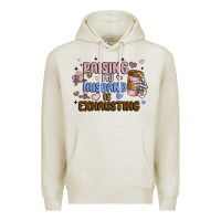 Oatmeal Heather raising my husband is exhausting Premium Hoodie - MaliasSmallBusiness