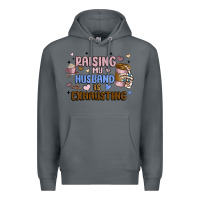 Rock raising my husband is exhausting Premium Hoodie - MaliasSmallBusiness