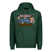 Sports Green raising my husband is exhausting Premium Hoodie - MaliasSmallBusiness