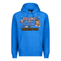 True Royal raising my husband is exhausting Premium Hoodie - MaliasSmallBusiness
