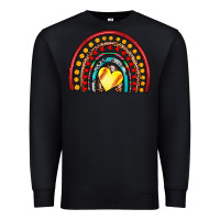 Black softball rainbow Premium Sweatshirt - Artiststas