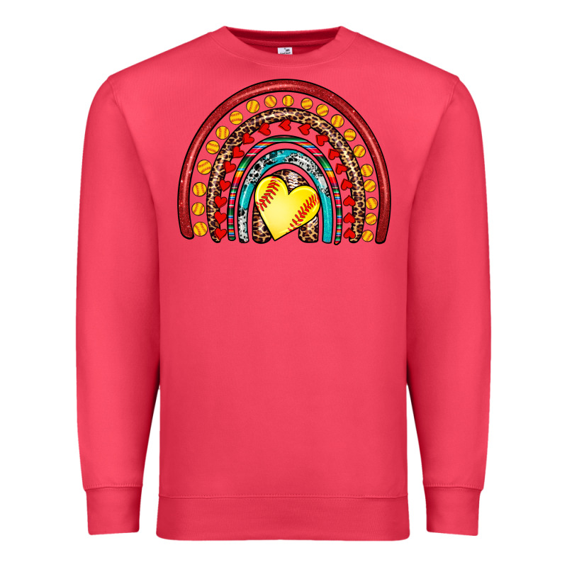Softball Rainbow Premium Sweatshirt by Artiststas | Teevron