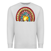 Dove Grey softball rainbow Premium Sweatshirt - Artiststas