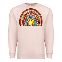 Pale Pink softball rainbow Premium Sweatshirt - Artiststas