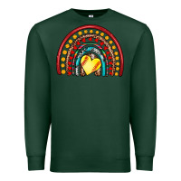 Sports Green softball rainbow Premium Sweatshirt - Artiststas