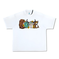 White western love bull skull with gemstone and sunflowe Urban Heavy Tee - texasbilliewilder