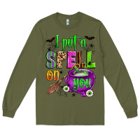 Army Green i put a spell on you Long Sleeve Tee - Zillion Design Studio