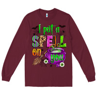 Burgundy i put a spell on you Long Sleeve Tee - Zillion Design Studio