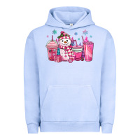Pigment Grape Ice pink christmas snowman coffee cups Urban Hoodie - MaliasSmallBusiness