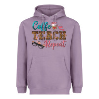 Lavender coffee teach repeat Heavyweight Hoodie - BundleAndBundleShop