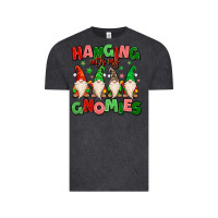 Vintage Black hanging with my gnomies Vintage Tee - MaliasSmallBusiness