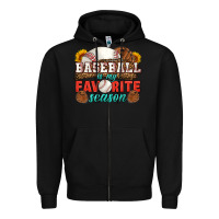 Black baseball is my favorite season Zipper Hoodie - HRA Design Shop