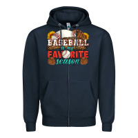Navy baseball is my favorite season Zipper Hoodie - HRA Design Shop