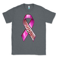Charcoal Heather Breast Cancer Ribbon Baseball Classic Tee - texasbilliewilder