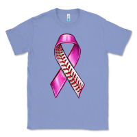 Colony Blue Breast Cancer Ribbon Baseball Classic Tee - texasbilliewilder