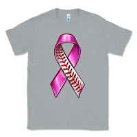 Heather Grey Breast Cancer Ribbon Baseball Classic Tee - texasbilliewilder