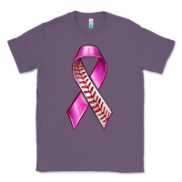 Lavender Breast Cancer Ribbon Baseball Classic Tee - texasbilliewilder