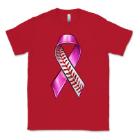 Red Breast Cancer Ribbon Baseball Classic Tee - texasbilliewilder