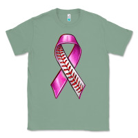 Sage Breast Cancer Ribbon Baseball Classic Tee - texasbilliewilder
