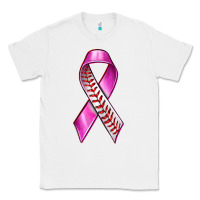 White Breast Cancer Ribbon Baseball Classic Tee - texasbilliewilder